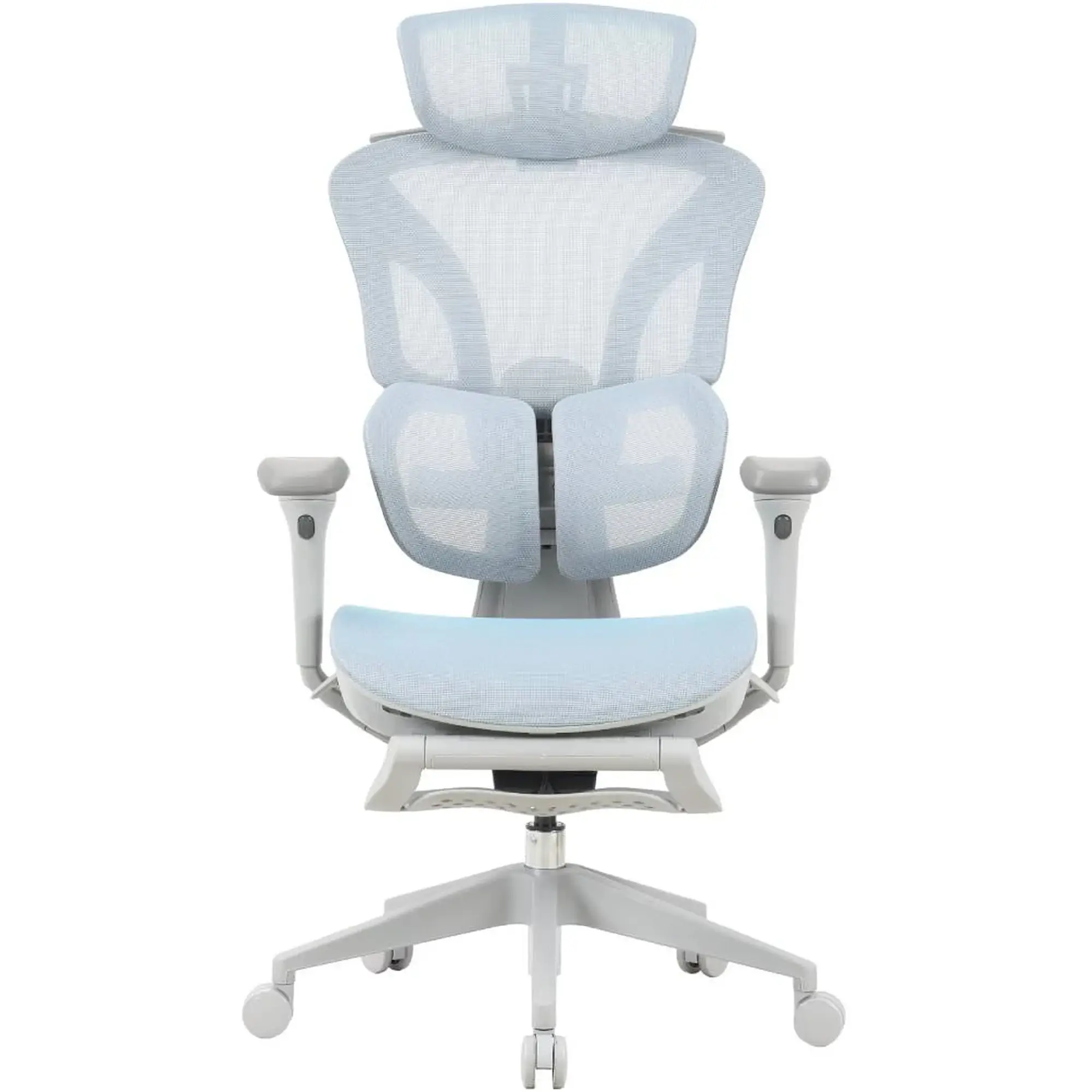 Купити Крісло для геймерів OfficePro Elite OC950GLB Gray/Light Blue - фото 1