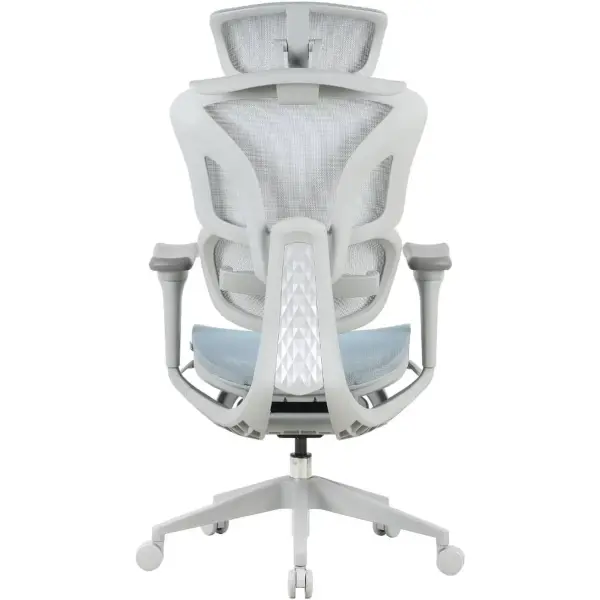 Купити Крісло для геймерів OfficePro Elite OC950GLB Gray/Light Blue - фото 4