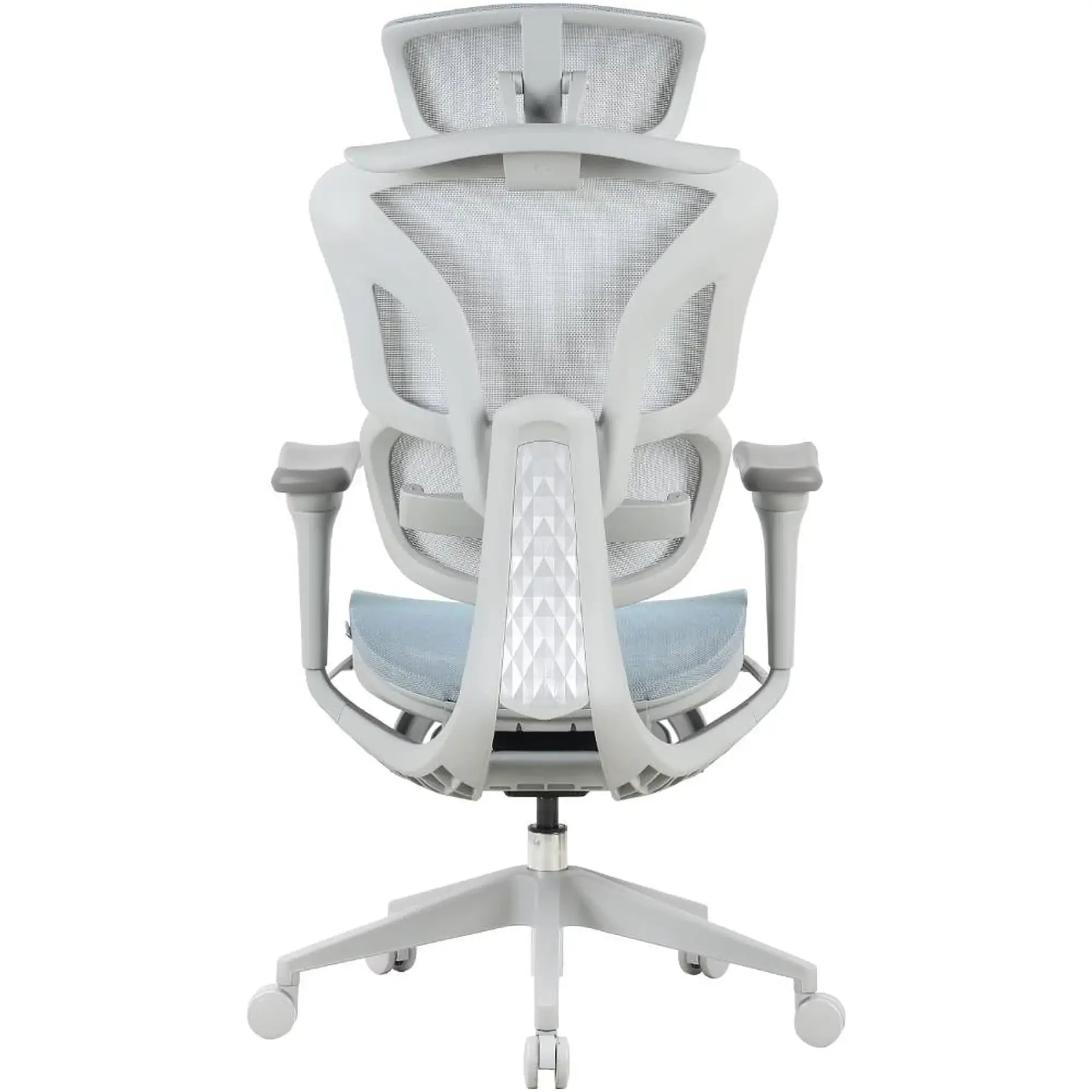 Купити Крісло для геймерів OfficePro Elite OC950GLB Gray/Light Blue - фото 4