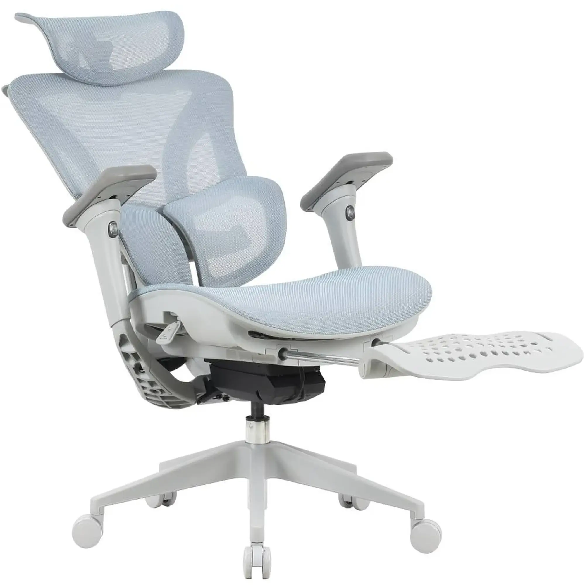 Купити Крісло для геймерів OfficePro Elite OC950GLB Gray/Light Blue - фото 7