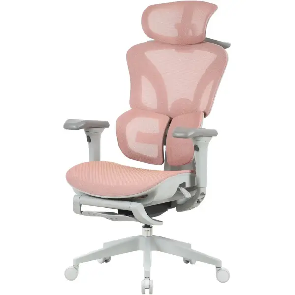 Купити Крісло для геймерів OfficePro Elite OC950GLP Gray/Light Pink - фото 3