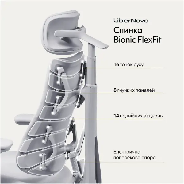 Купить Офисное кресло LiberNovo Omni Space Gray (CP-GW-0000015-00-00) - фото 6