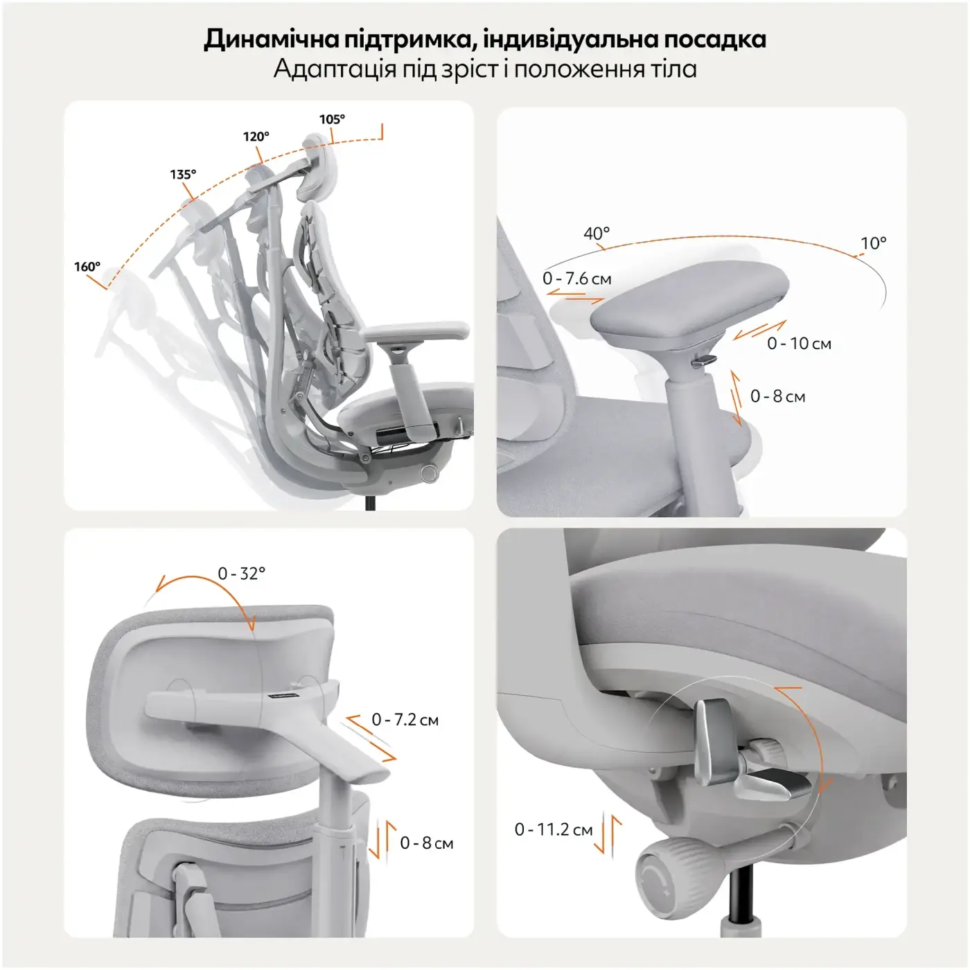 Купить Офисное кресло LiberNovo Omni Space Gray (CP-GW-0000015-00-00) - фото 10