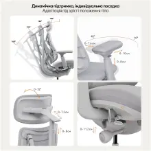 Купить Офисное кресло LiberNovo Omni Space Gray (CP-GW-0000015-00-00) - фото 10