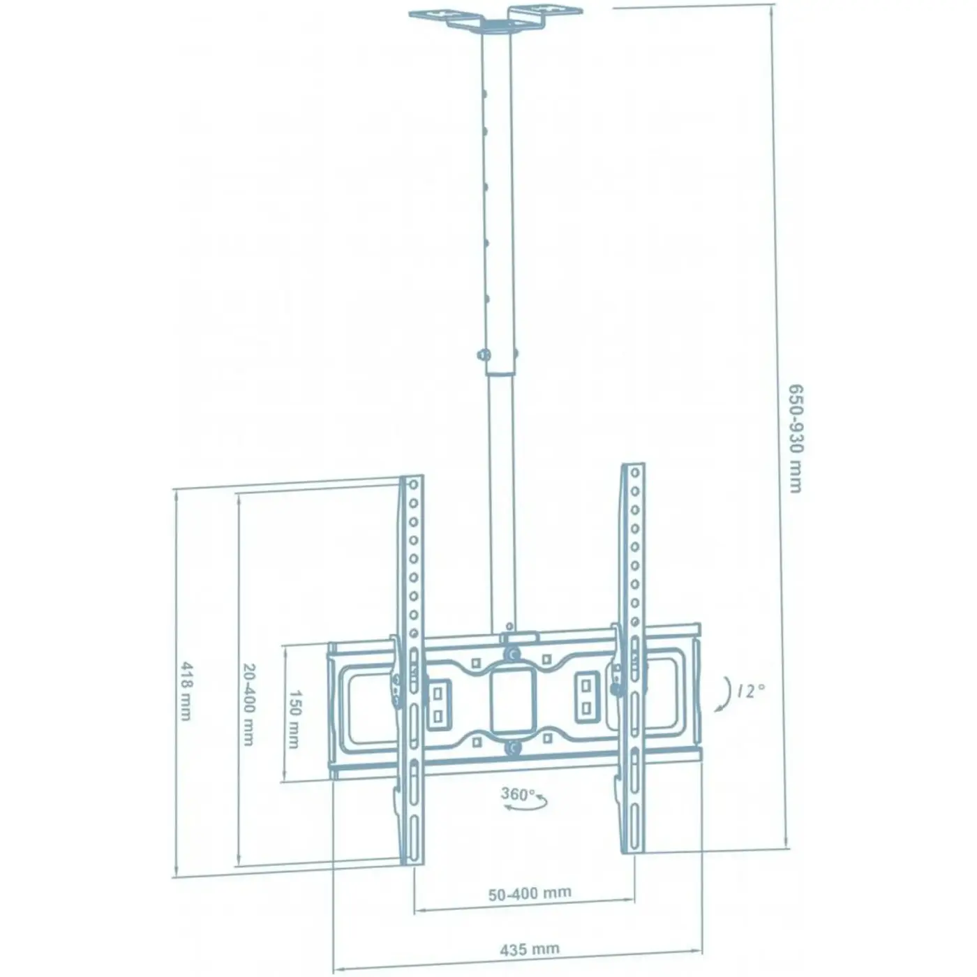 Купити Кронштейн для телевізора Walfix CM-41B 26"-55" з нахилом - фото 3