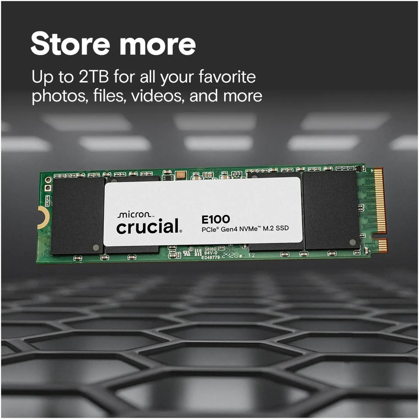 Купить SSD диск Crucial E100 2TB M.2 (CT2000E100SSD8) - фото 4