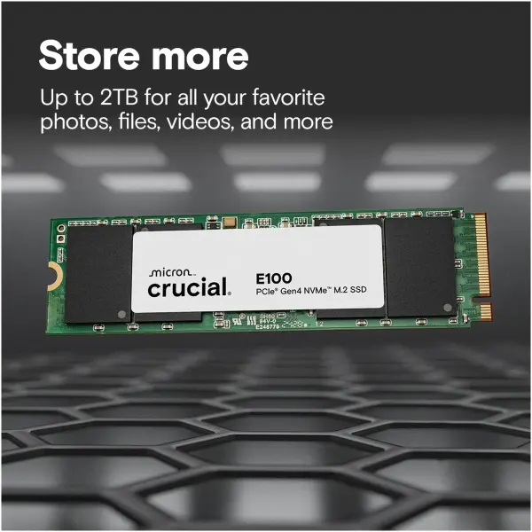 Купить SSD диск Crucial E100 2TB M.2 (CT2000E100SSD8) - фото 4