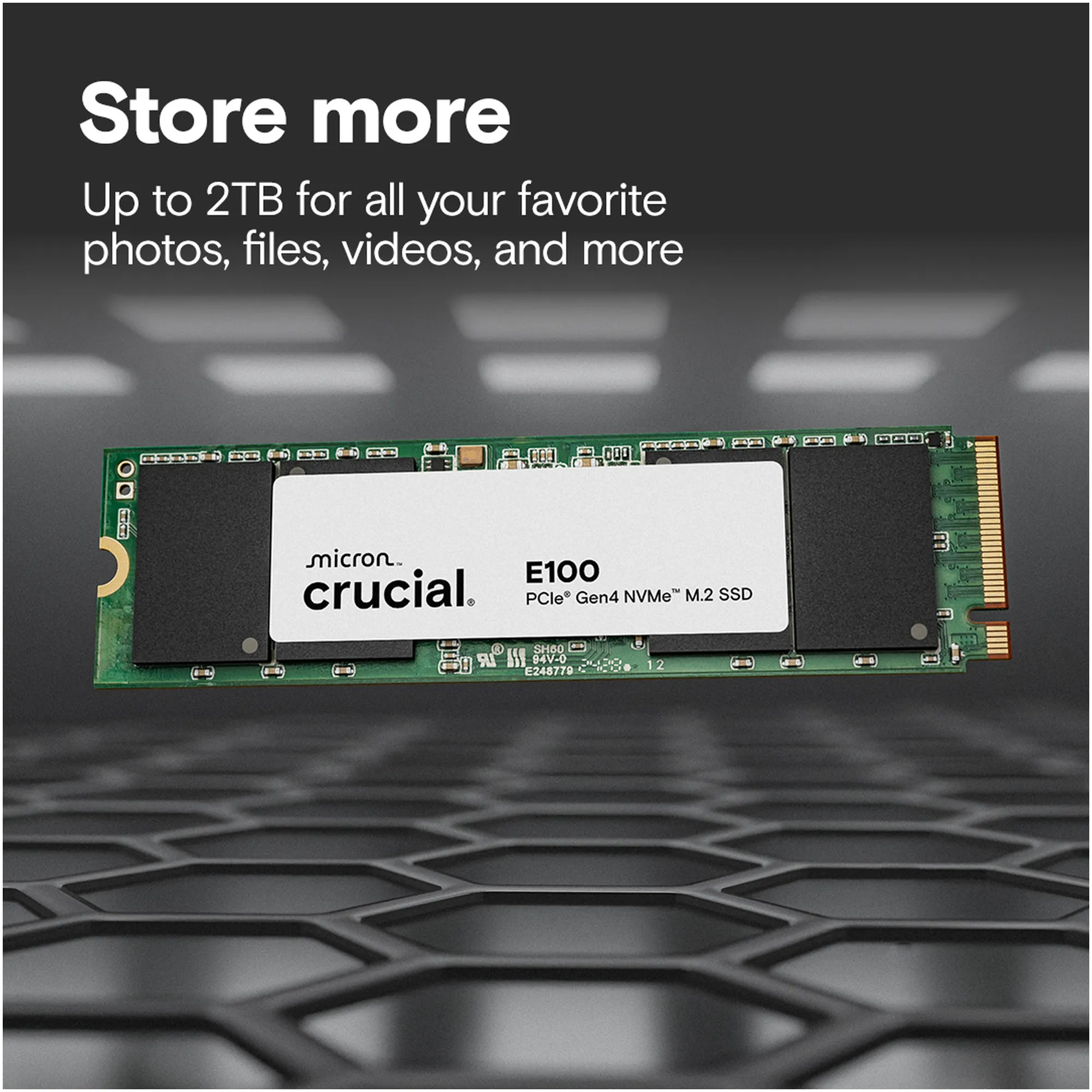 Купить SSD диск Crucial E100 2TB M.2 (CT2000E100SSD8) - фото 4