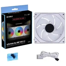 Купити Вентилятор Lian Li Uni Fan SL-INF Wireless 140 Reverse Blade White (G99.14RSLIN1W1W.00) - фото 4