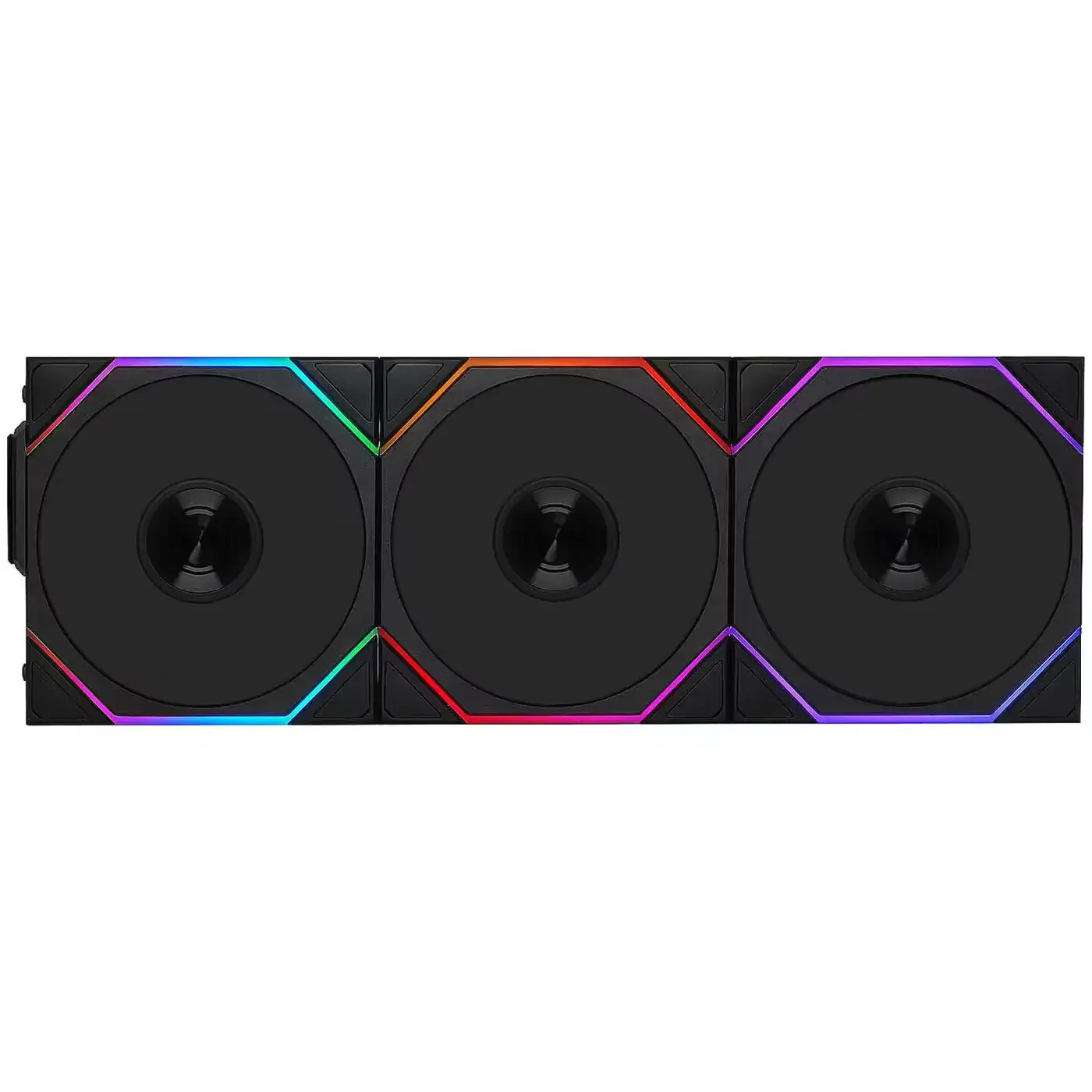 Купить Вентилятор Lian Li Uni Fan TL Wireless Reverse Blade 3-Pack Black (G99.12RTL1W3B.00) - фото 1