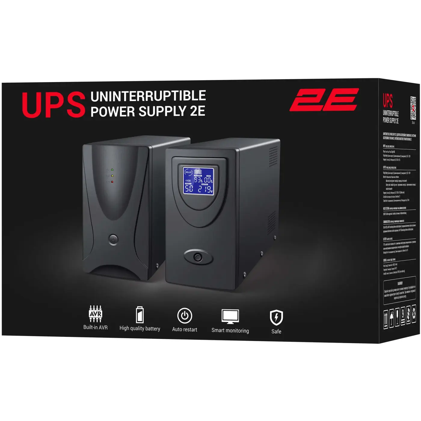 Купити ДБЖ (UPS) 2E DD2000 2000VA (2E-DD2000) - фото 4