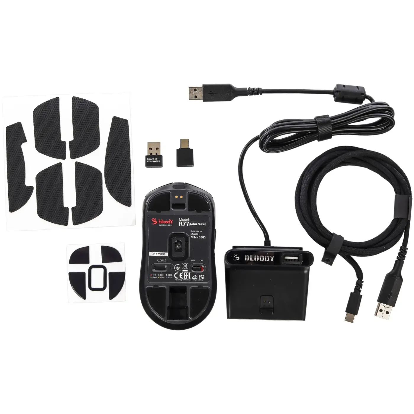 Купити Мишка A4Tech Bloody R77 Ultra Wireless Dock Black - фото 7