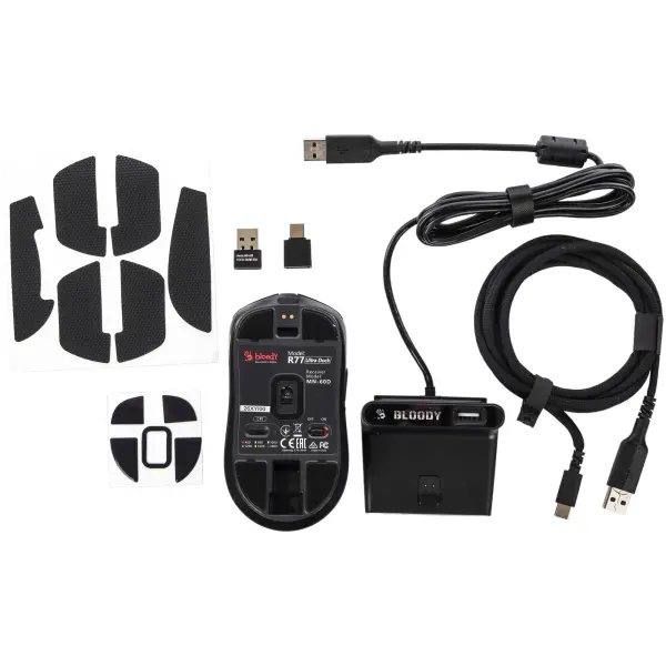 Купити Мишка A4Tech Bloody R77 Ultra Wireless Dock Black - фото 7