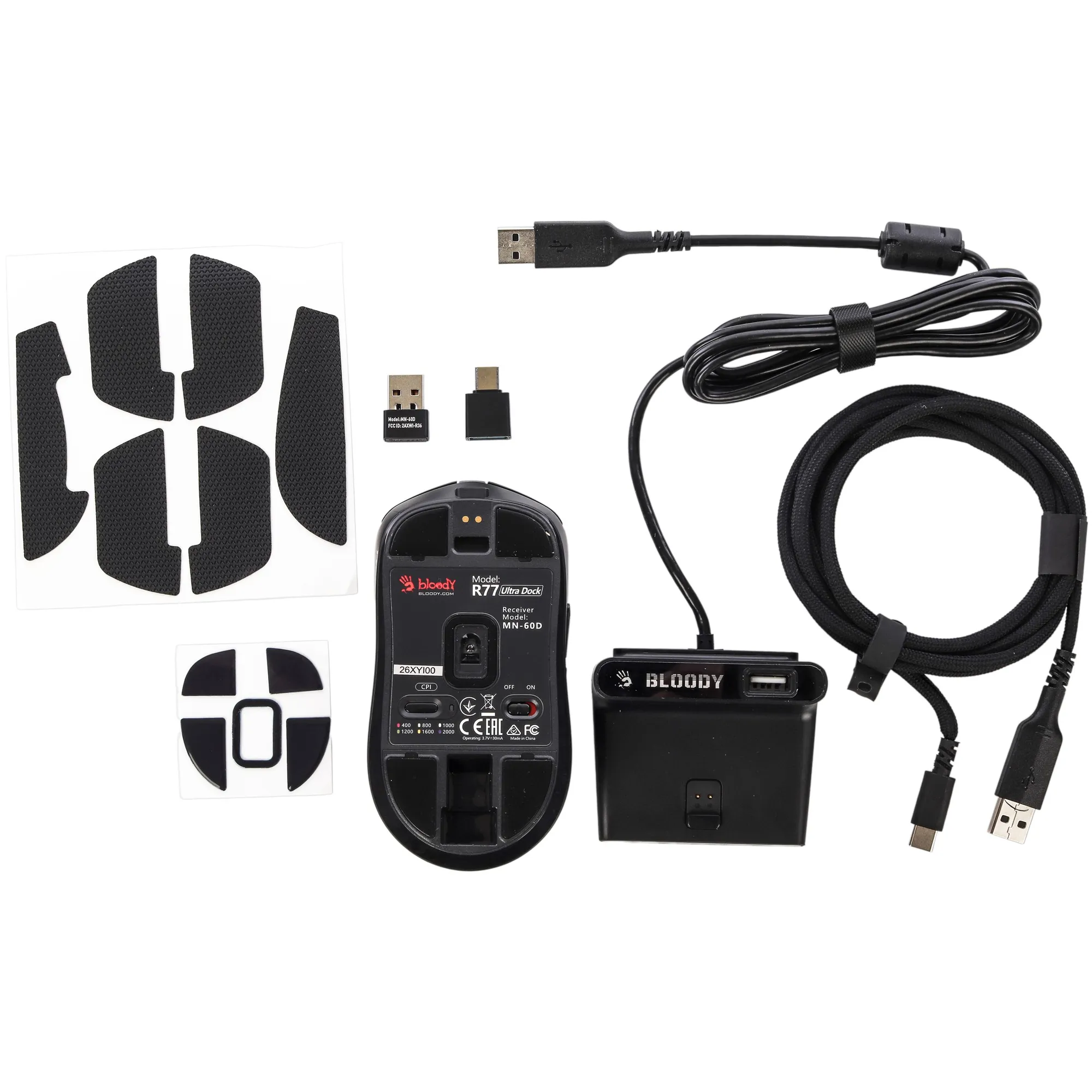 Купити Мишка A4Tech Bloody R77 Ultra Wireless Dock Black - фото 7