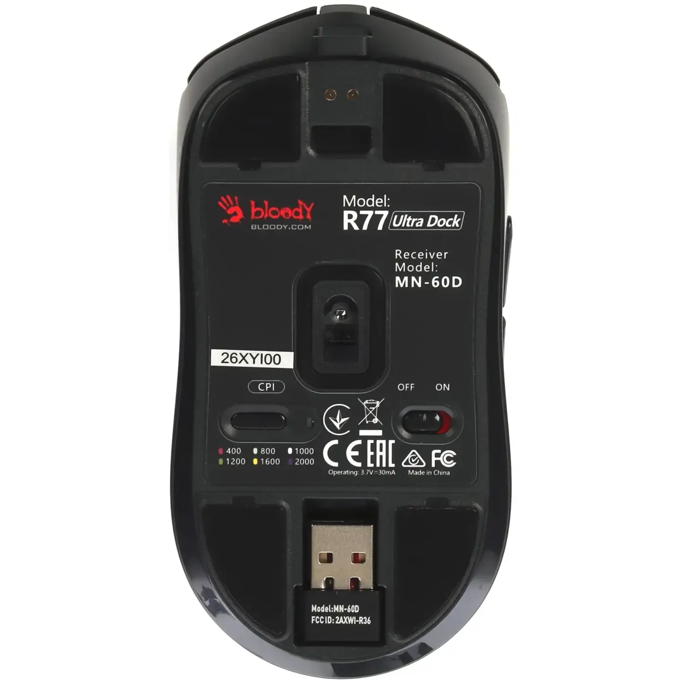 Купити Мишка A4Tech Bloody R77 Ultra Wireless Dock Black - фото 7