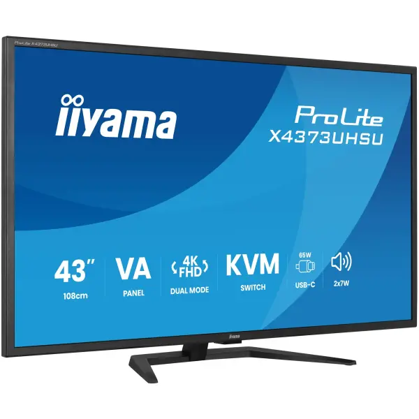 Купити Монітор 42.5" Iiyama ProLite X4373UHSU-B2 - фото 2