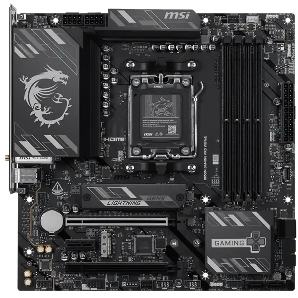 Купить Материнская плата MSI B850M GAMING PRO WIFI6E (sAM5, AMD B850, DDR5, mATX) - фото 2