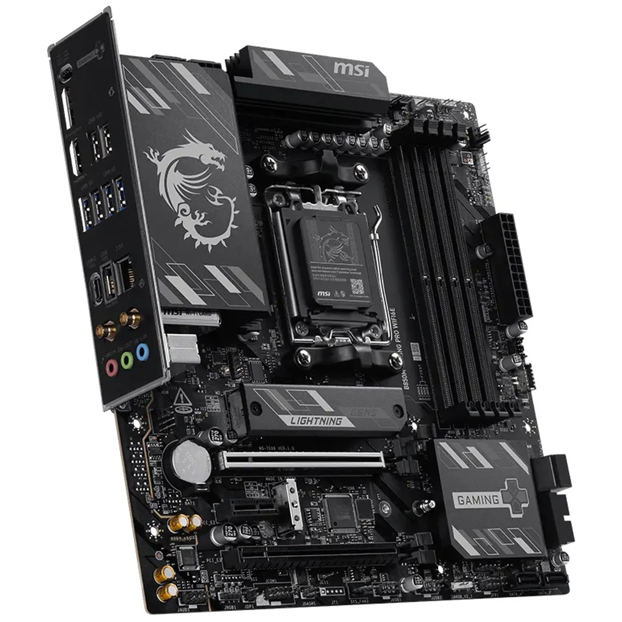 Купить Материнская плата MSI B850M GAMING PRO WIFI6E (sAM5, AMD B850, DDR5, mATX) - фото 4
