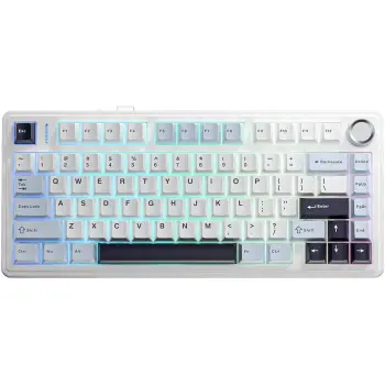 Купить Клавиатура Aula F75 Pink Switch USB UA White (6978080504883) - фото 1
