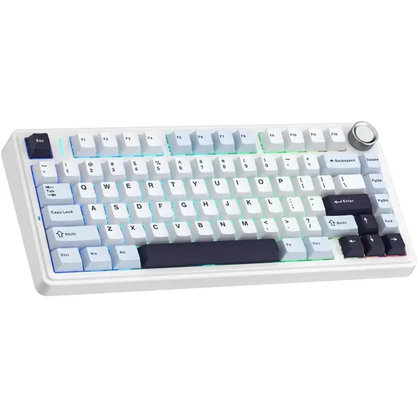 Купить Клавиатура Aula F75 Pink Switch USB UA White (6978080504883) - фото 2