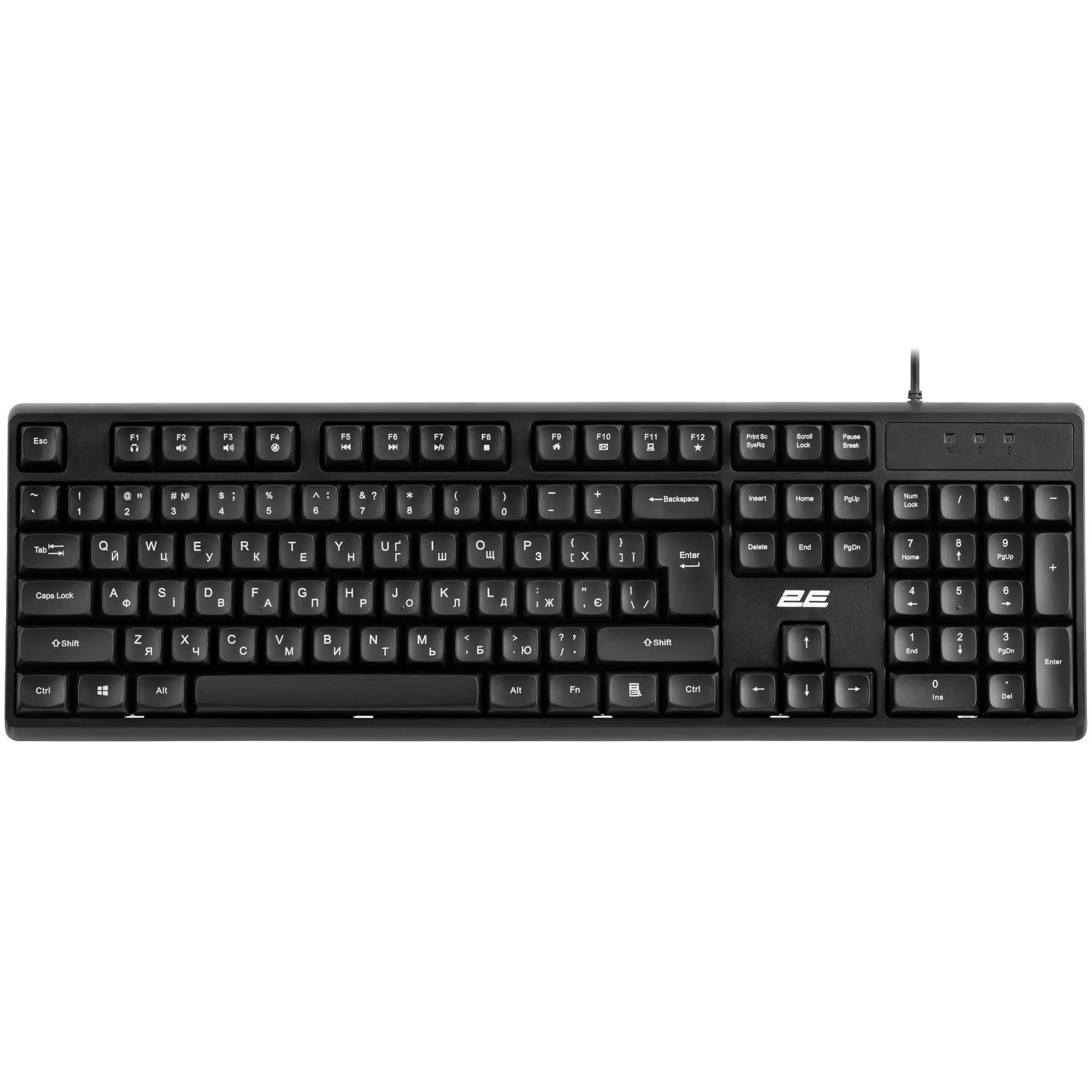 Купить Клавиатура 2E KS131 USB UA Black (2E-KS131UB_UA) - фото 1