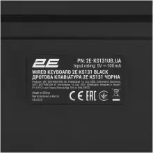 Купить Клавиатура 2E KS131 USB UA Black (2E-KS131UB_UA) - фото 6