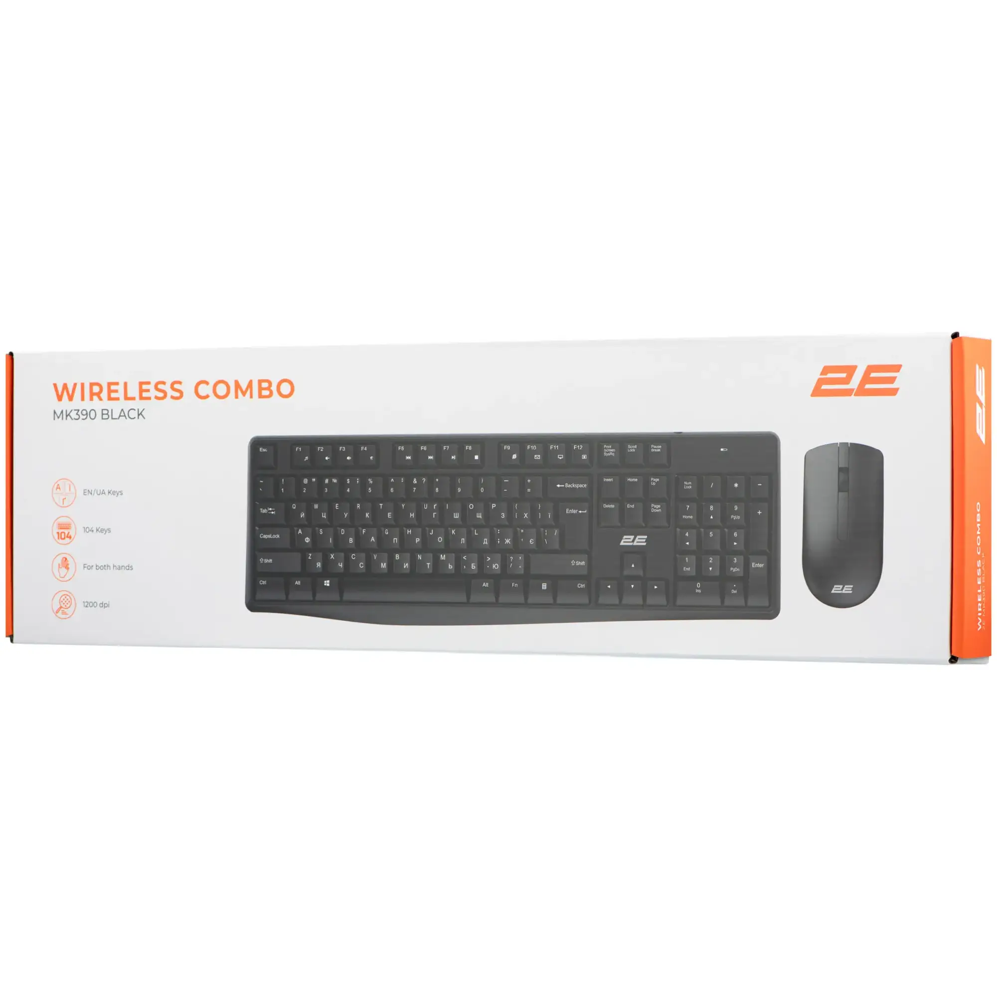Купить Комплект клавиатура и мышь 2E MK390 Wireless UA Black (2E-MK390MWB_UA) - фото 13