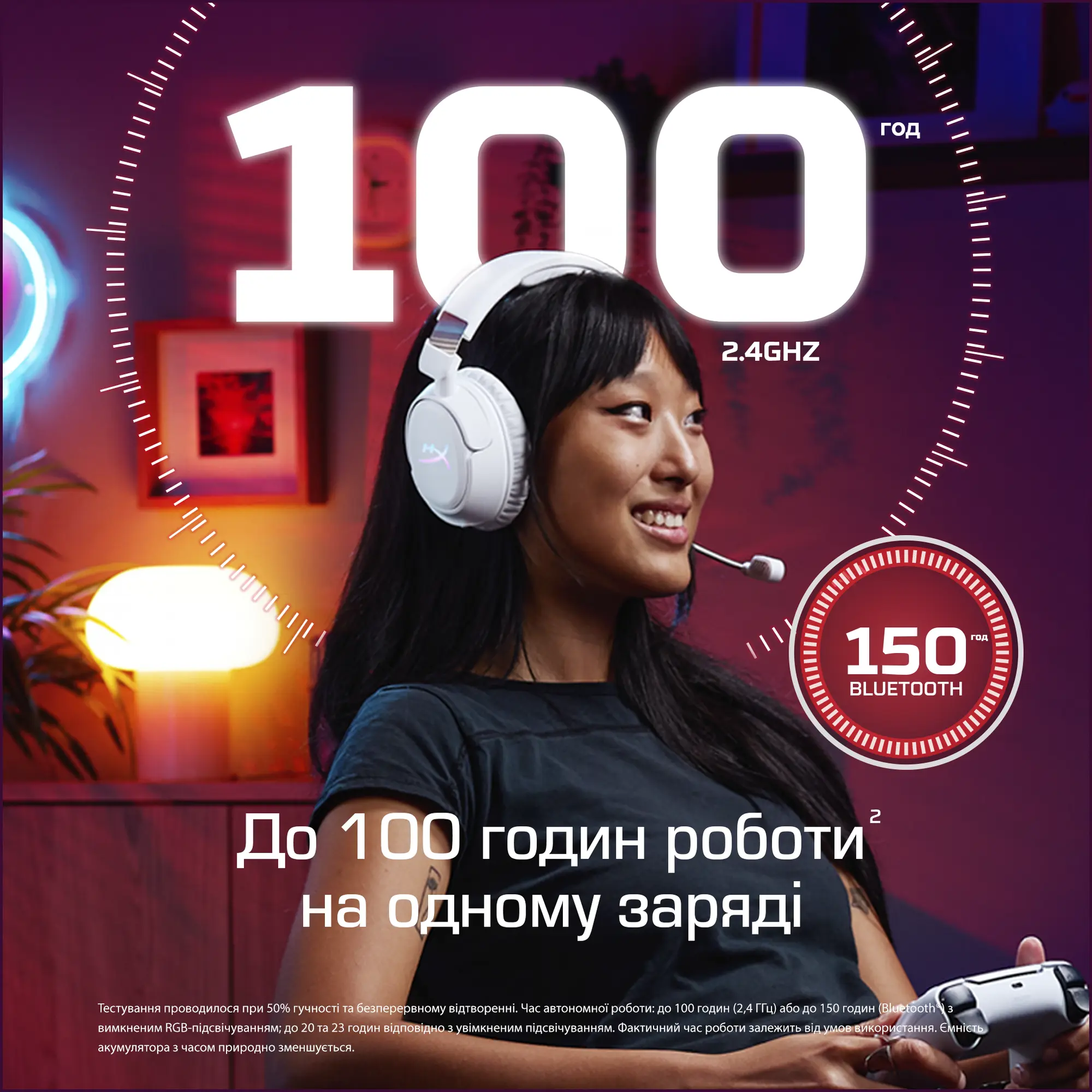 Купити Навушники HyperX Cloud Flight 2 Wireless Black (B5VC4AA) - фото 11