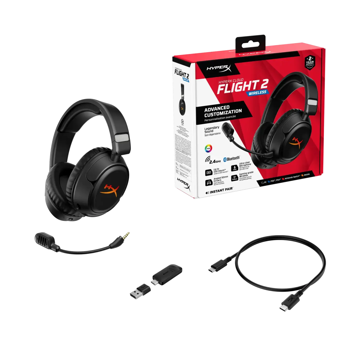 Купити Навушники HyperX Cloud Flight 2 Wireless Black (B5VC4AA) - фото 19