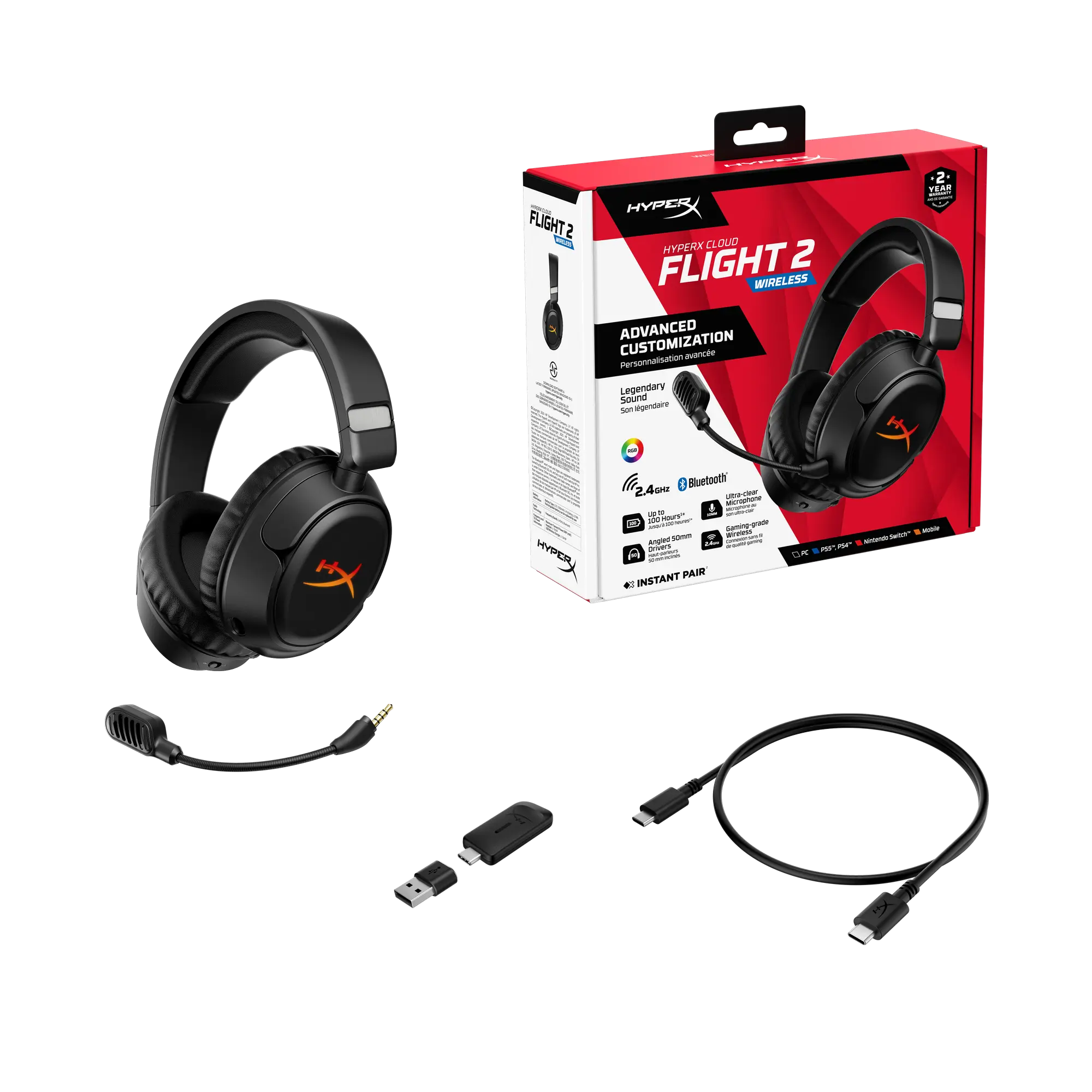 Купити Навушники HyperX Cloud Flight 2 Wireless Black (B5VC4AA) - фото 19