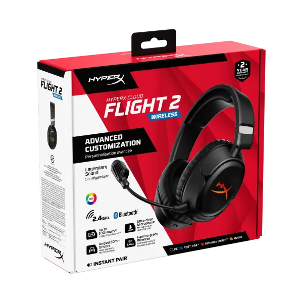 Купити Навушники HyperX Cloud Flight 2 Wireless Black (B5VC4AA) - фото 20