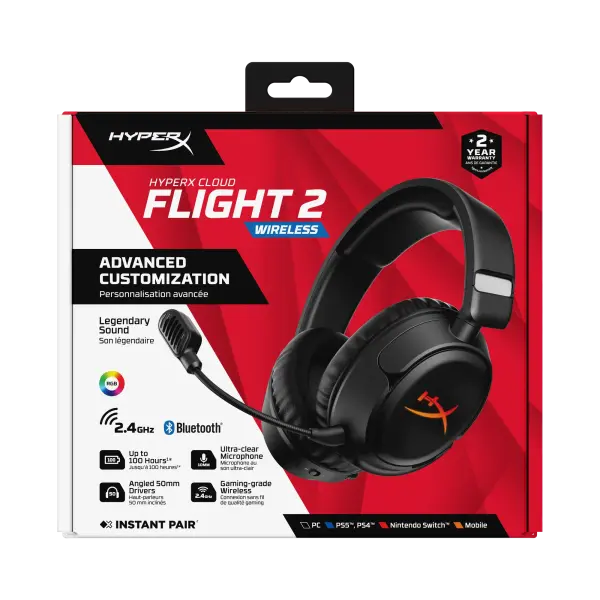 Купити Навушники HyperX Cloud Flight 2 Wireless Black (B5VC4AA) - фото 22