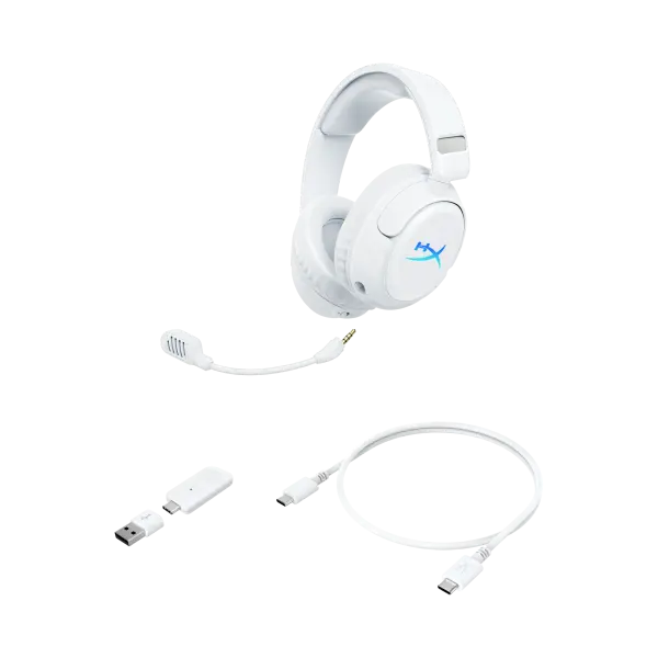 Купити Навушники HyperX Cloud Flight 2 Wireless White (B5VC5AA) - фото 2