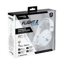 Купити Навушники HyperX Cloud Flight 2 Wireless White (B5VC5AA) - фото 20