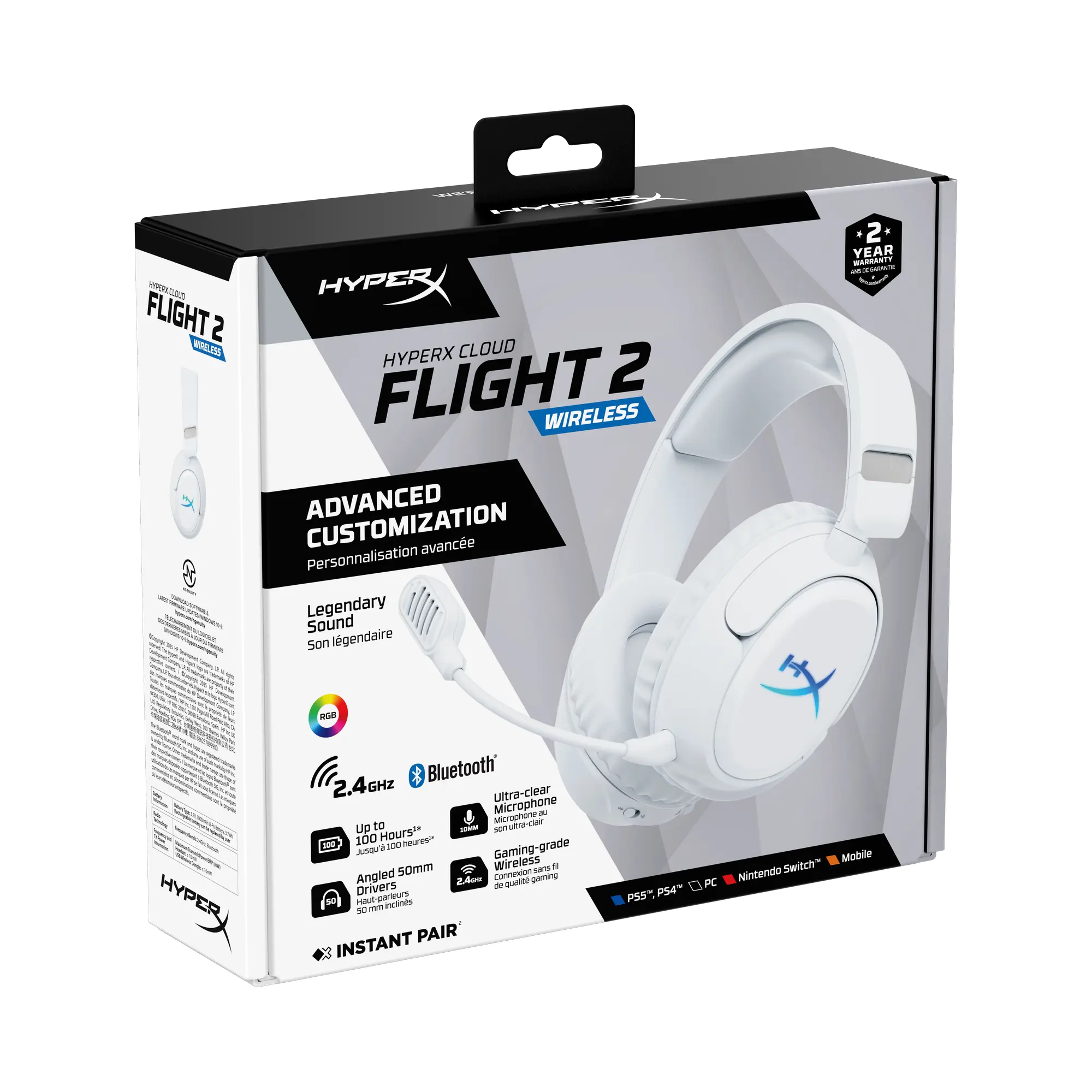 Купити Навушники HyperX Cloud Flight 2 Wireless White (B5VC5AA) - фото 20