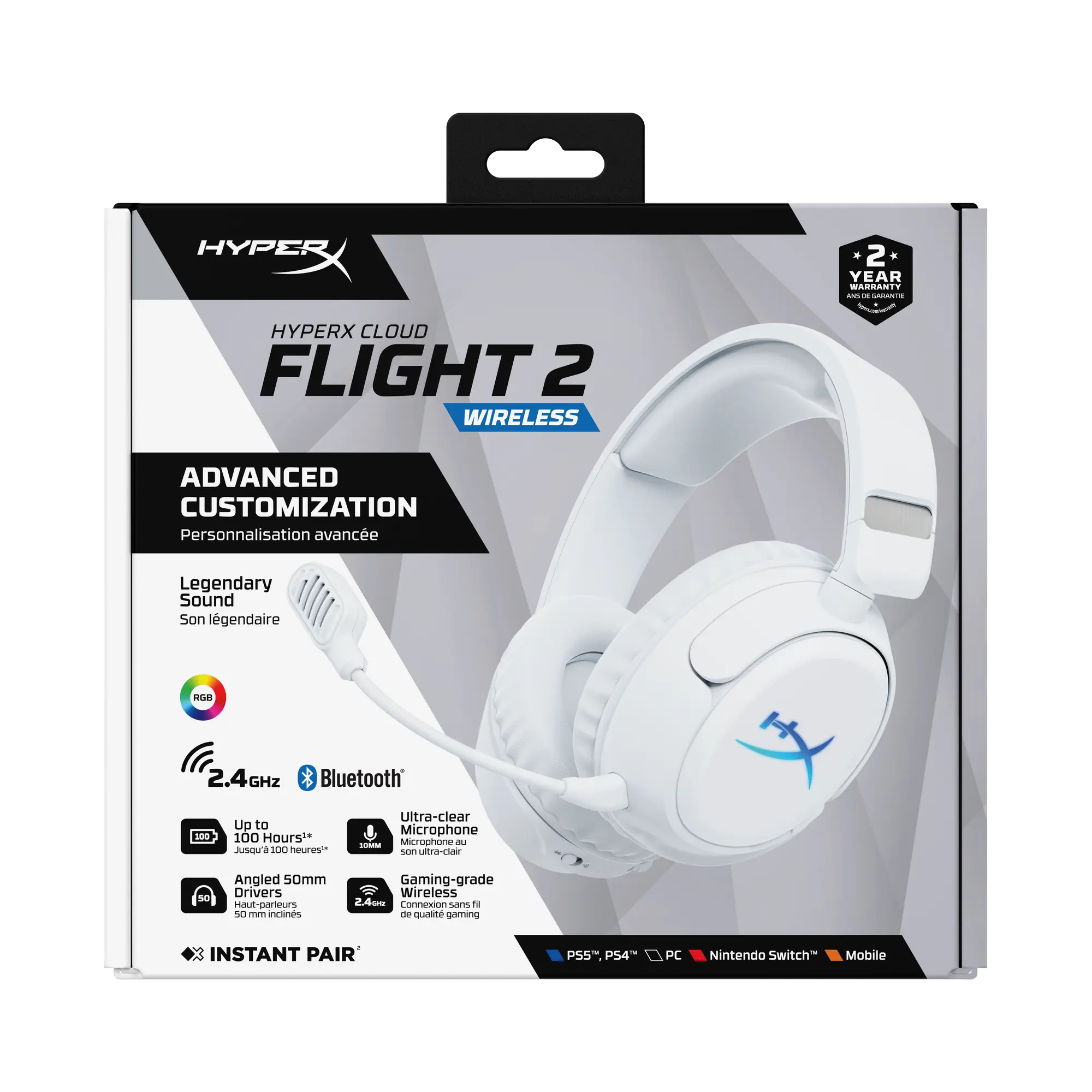 Купити Навушники HyperX Cloud Flight 2 Wireless White (B5VC5AA) - фото 22