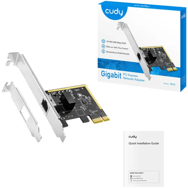 Купити Мережева карта CUDY PE10 PCIe - фото 3