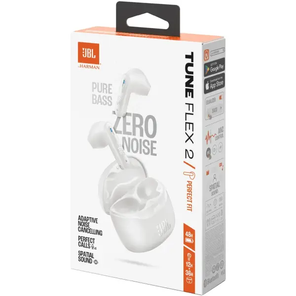 Купить Наушники JBL Tune Flex 2 White (JBLTFLEX2WHT) - фото 10