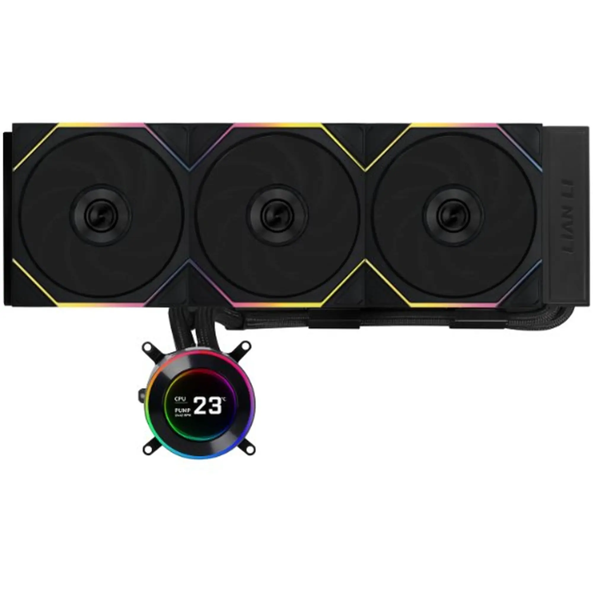 Купить Система водяного охлаждения Lian Li Hydroshift II LCD-C 360TL Black (G89.GHS2LCD36TB.00) - фото 1
