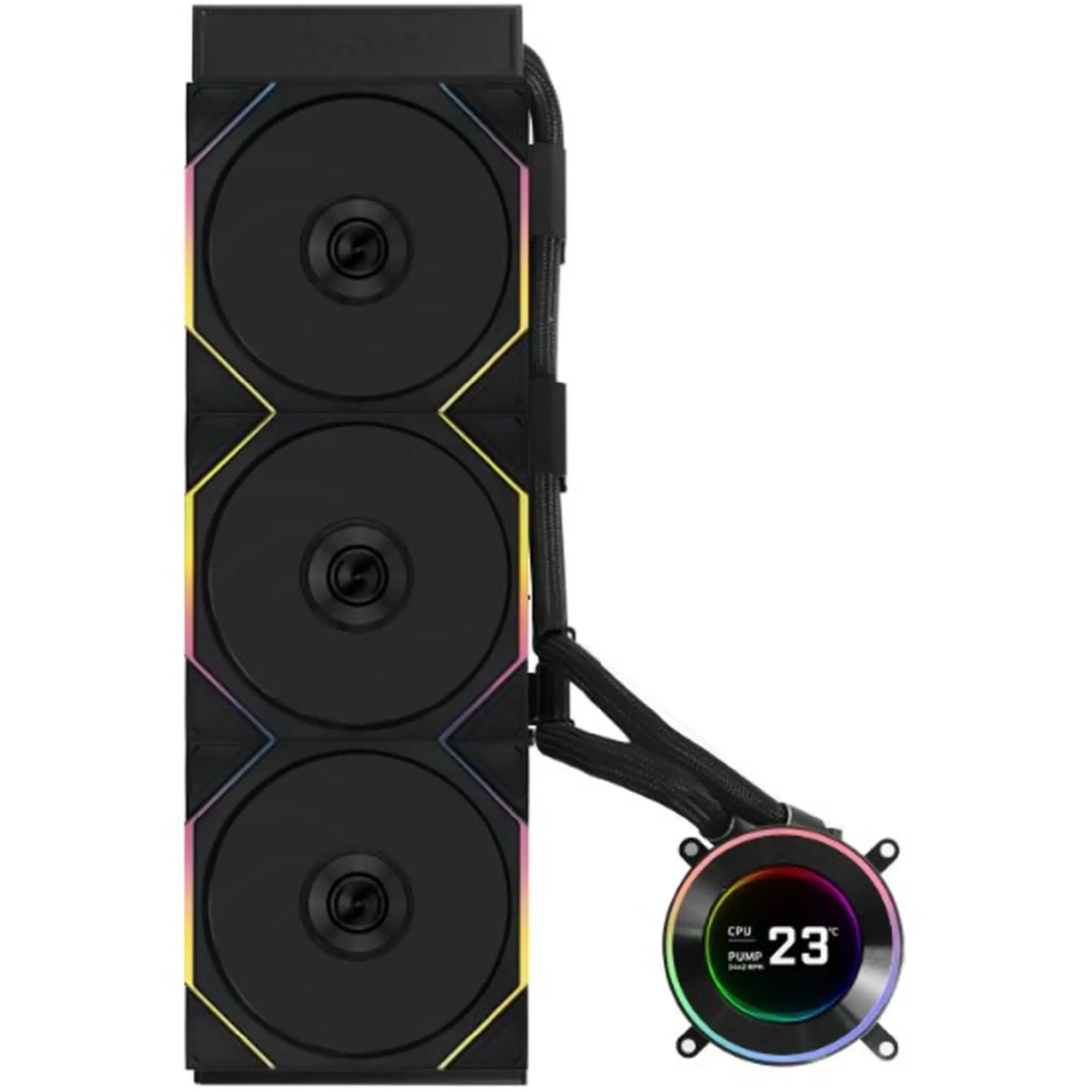 Купить Система водяного охлаждения Lian Li Hydroshift II LCD-C 360TL Black (G89.GHS2LCD36TB.00) - фото 3