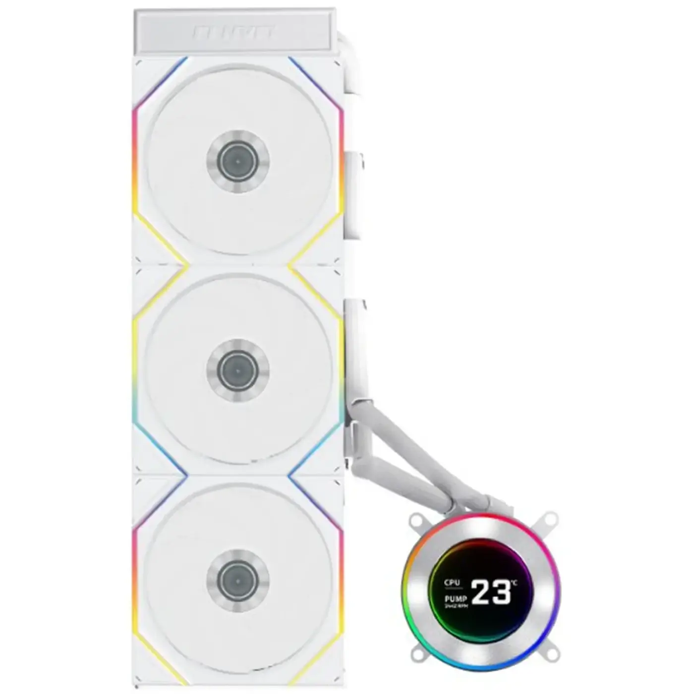 Купить Система водяного охлаждения Lian Li Hydroshift II LCD-C 360TL White (G89.GHS2LCD36TW.00) - фото 2