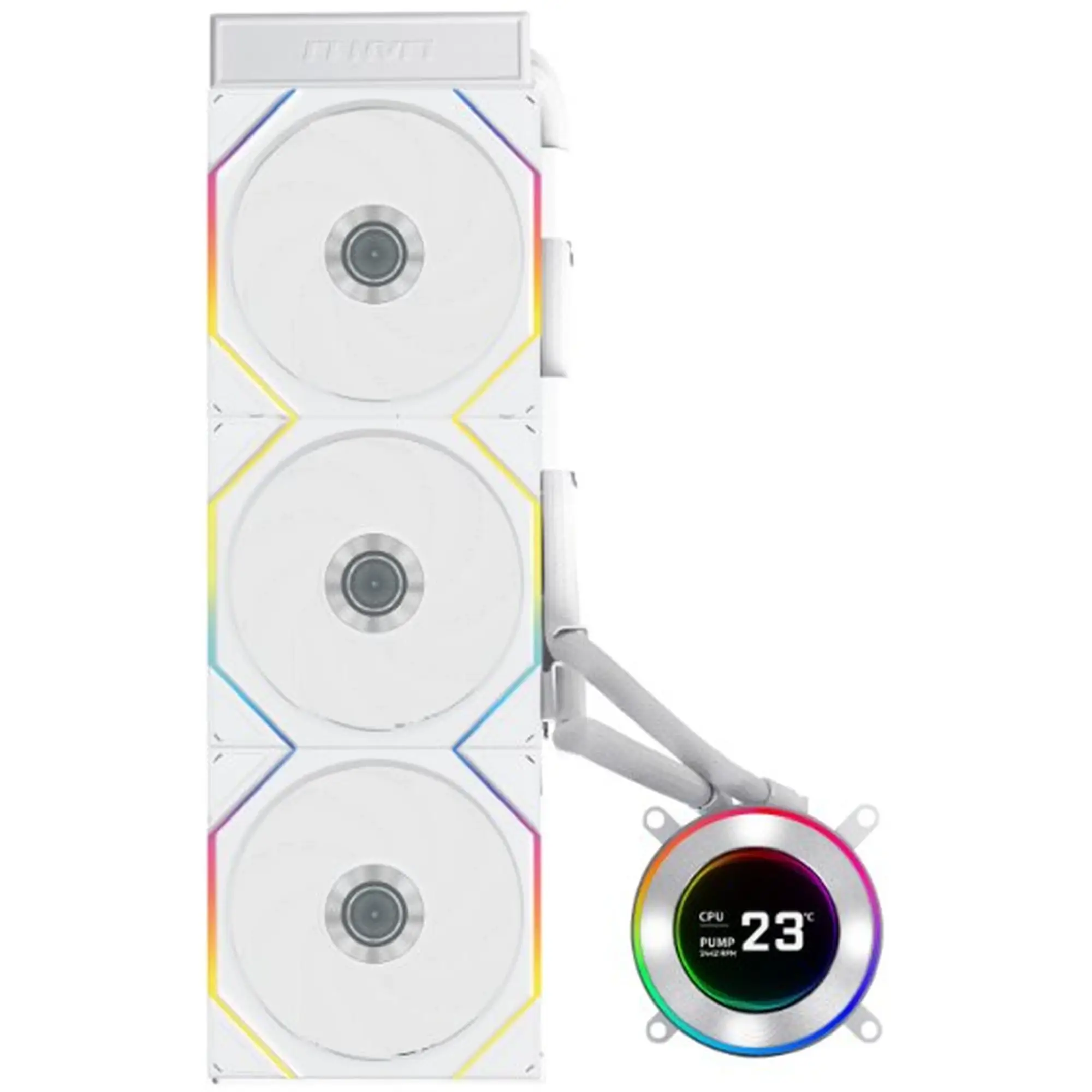 Купить Система водяного охлаждения Lian Li Hydroshift II LCD-C 360TL White (G89.GHS2LCD36TW.00) - фото 2