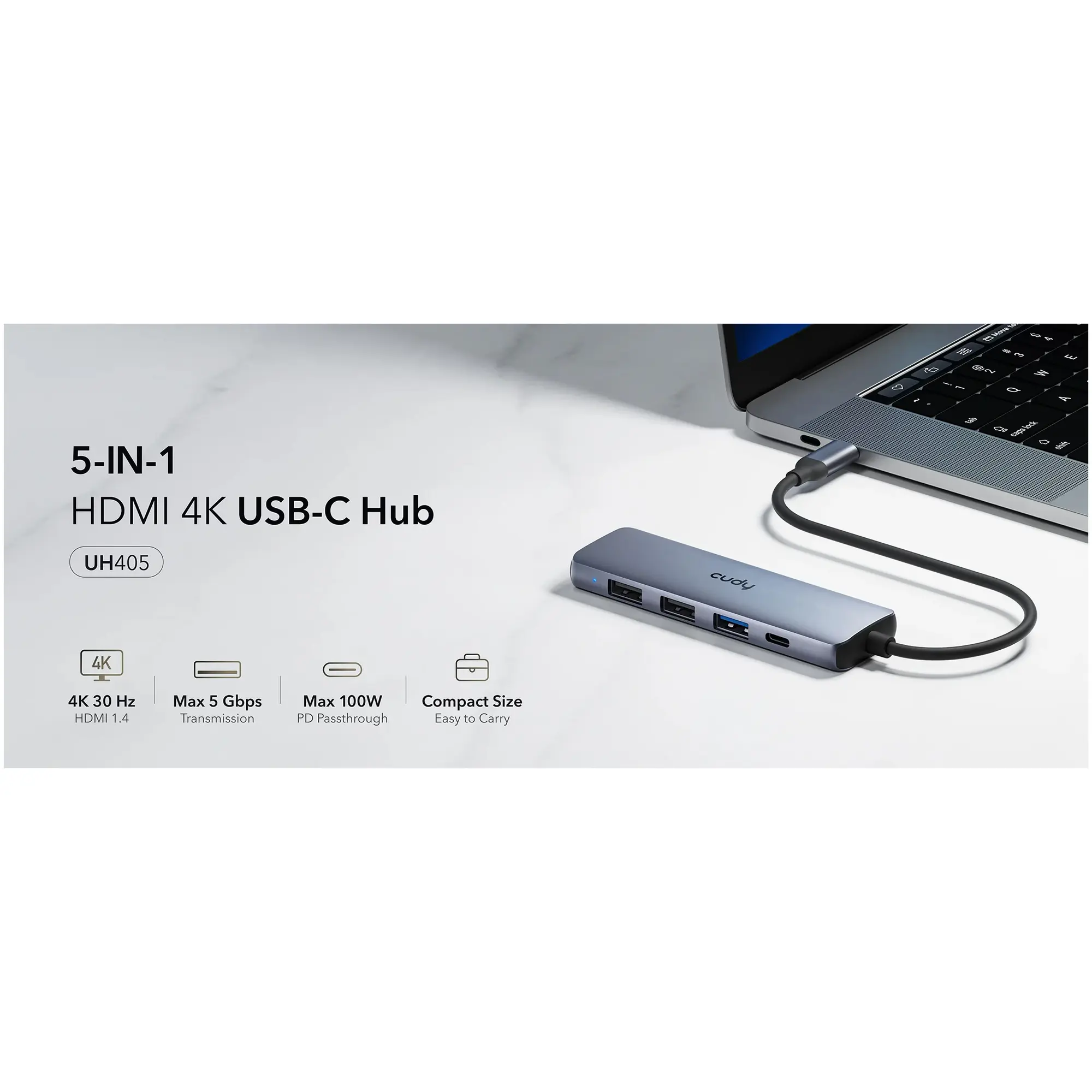 Купить USB-хаб Cudy UH405 - фото 2