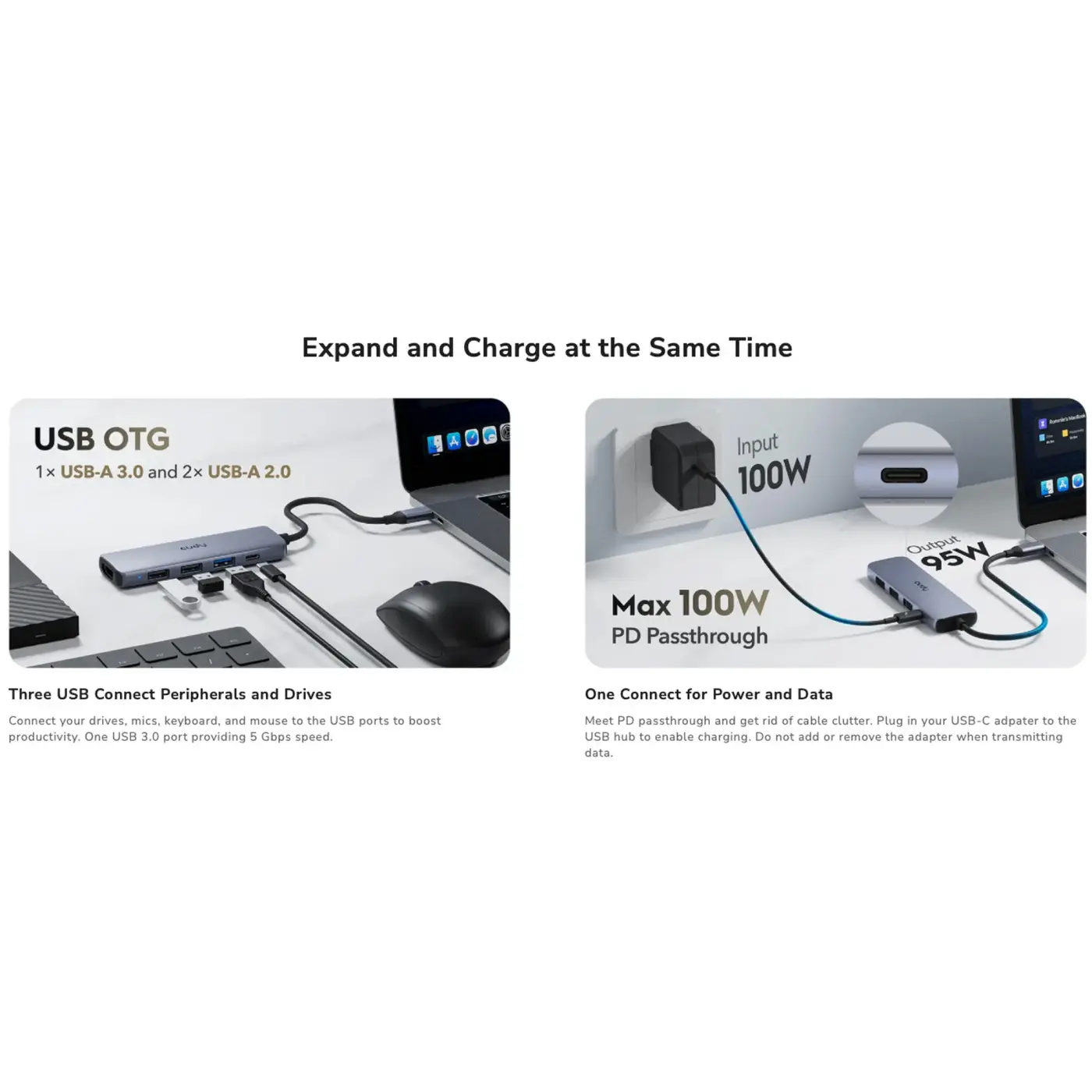 Купить USB-хаб Cudy UH405 - фото 4