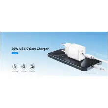 Купити Зарядний пристрій Cudy CH20 GaN Charger USB-C PD 3.0, QC 3.0, 20W White - фото 5