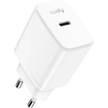 Купити Зарядний пристрій Cudy CH25 GaN Charger USB-C PD 3.0, QC 3.0, 25W White - фото 1