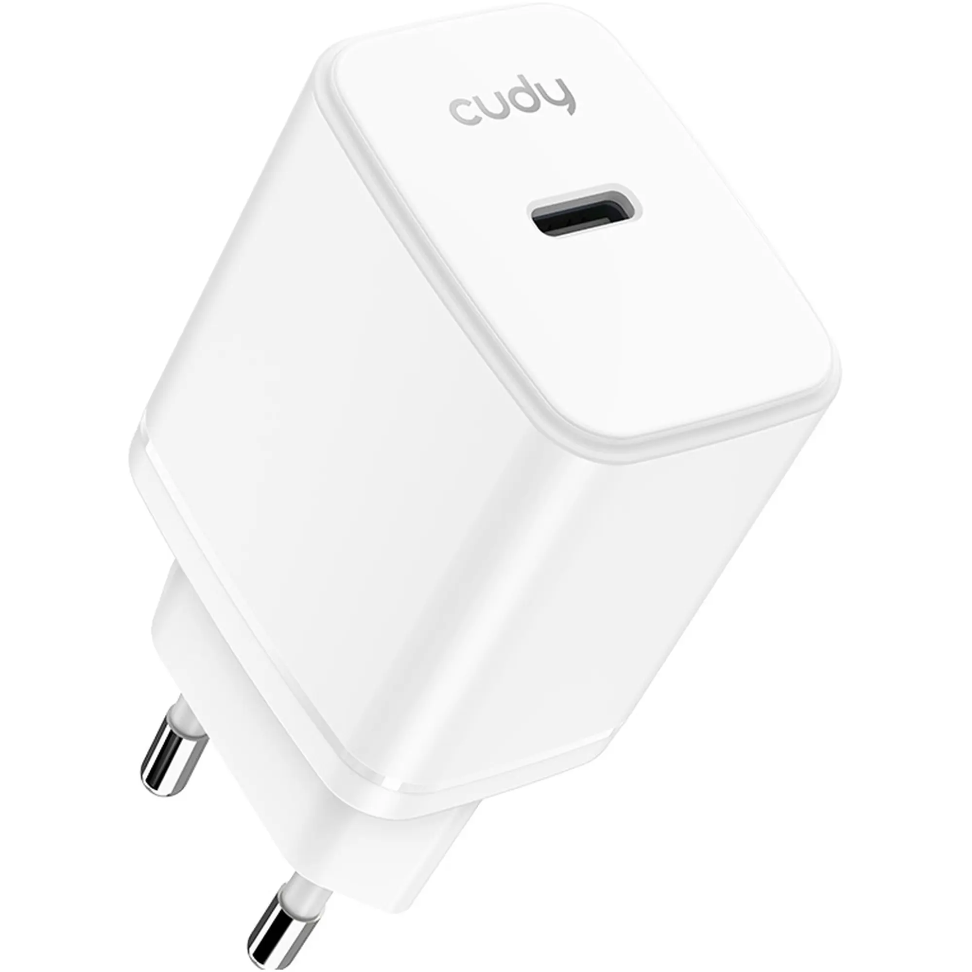 Купити Зарядний пристрій Cudy CH25 GaN Charger USB-C PD 3.0, QC 3.0, 25W White - фото 1