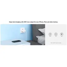 Купити Зарядний пристрій Cudy CH25 GaN Charger USB-C PD 3.0, QC 3.0, 25W White - фото 4