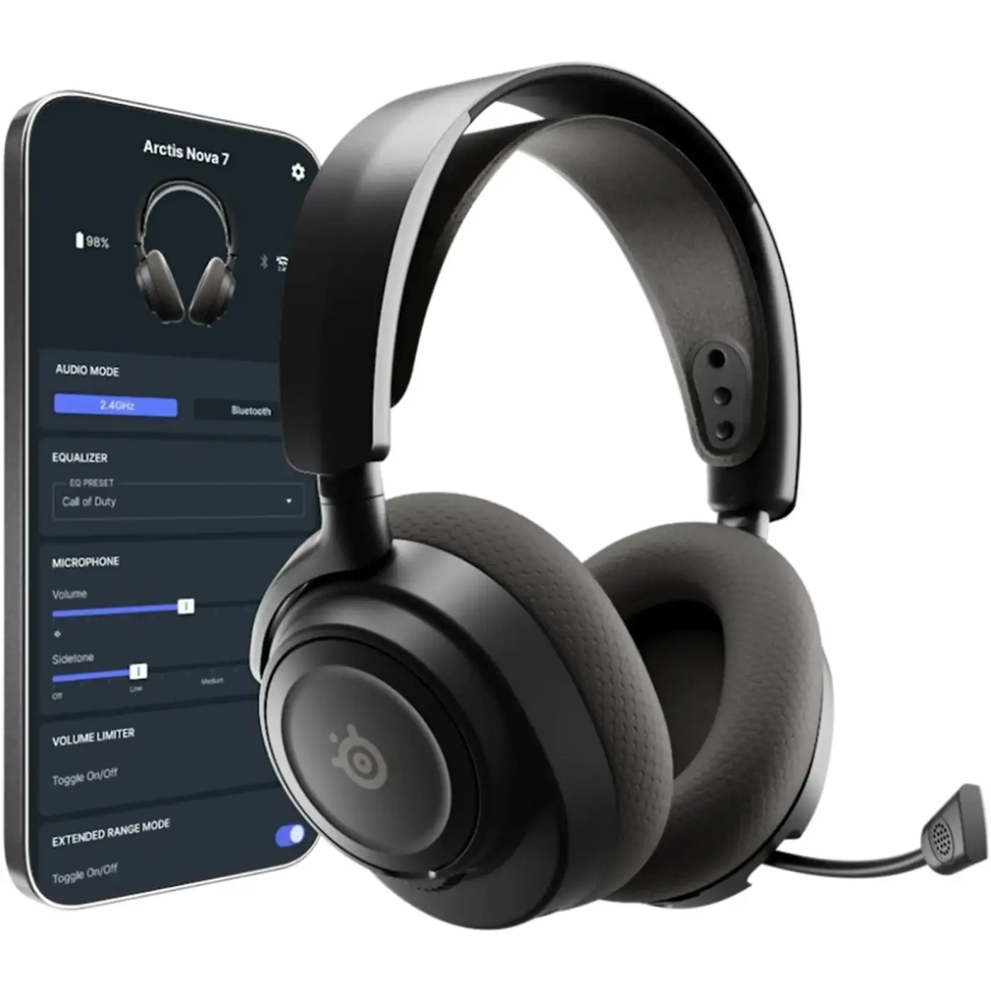 Купить Наушники SteelSeries Arctis Nova 7P Wireless Gen 2 Black (SS61744) - фото 4