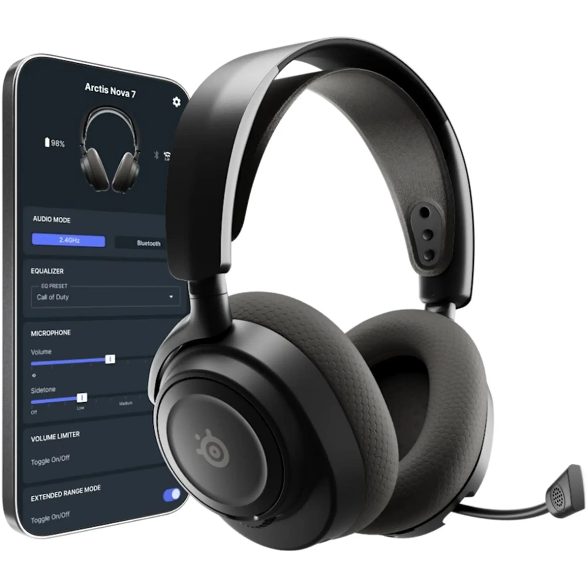 Купить Наушники SteelSeries Arctis Nova 7P Wireless Gen 2 Black (SS61744) - фото 4